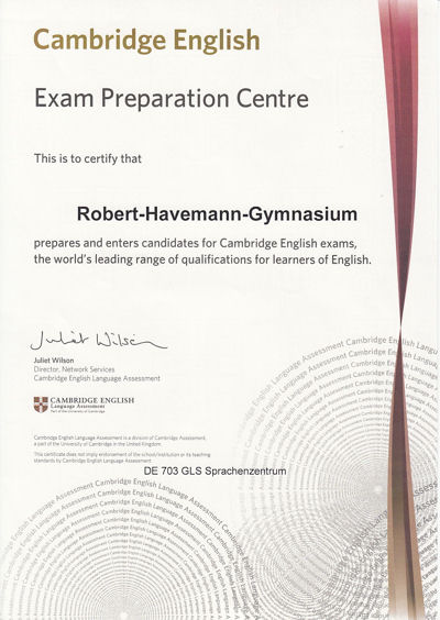 Cambridge exam